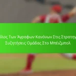 Ο Ρόλος Των Άγραφων Κανόνων Στις Στρατηγικές Συζητήσεις Ομάδας Στο Μπέιζμπολ