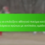Πώς να επιδείξετε αθλητικό πνεύμα κατά τη διάρκεια αγώνων με αντίπαλες ομάδες